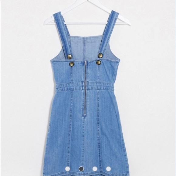 Asos Soft Denim Overall Dress - Picture 2 of 2